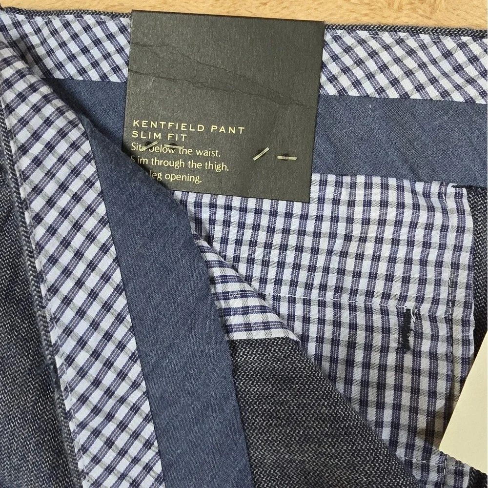 2015 DEADSTOCK NEW Banana Republic Men's Kentfield Pant Slim Fit Blue Size 36x30